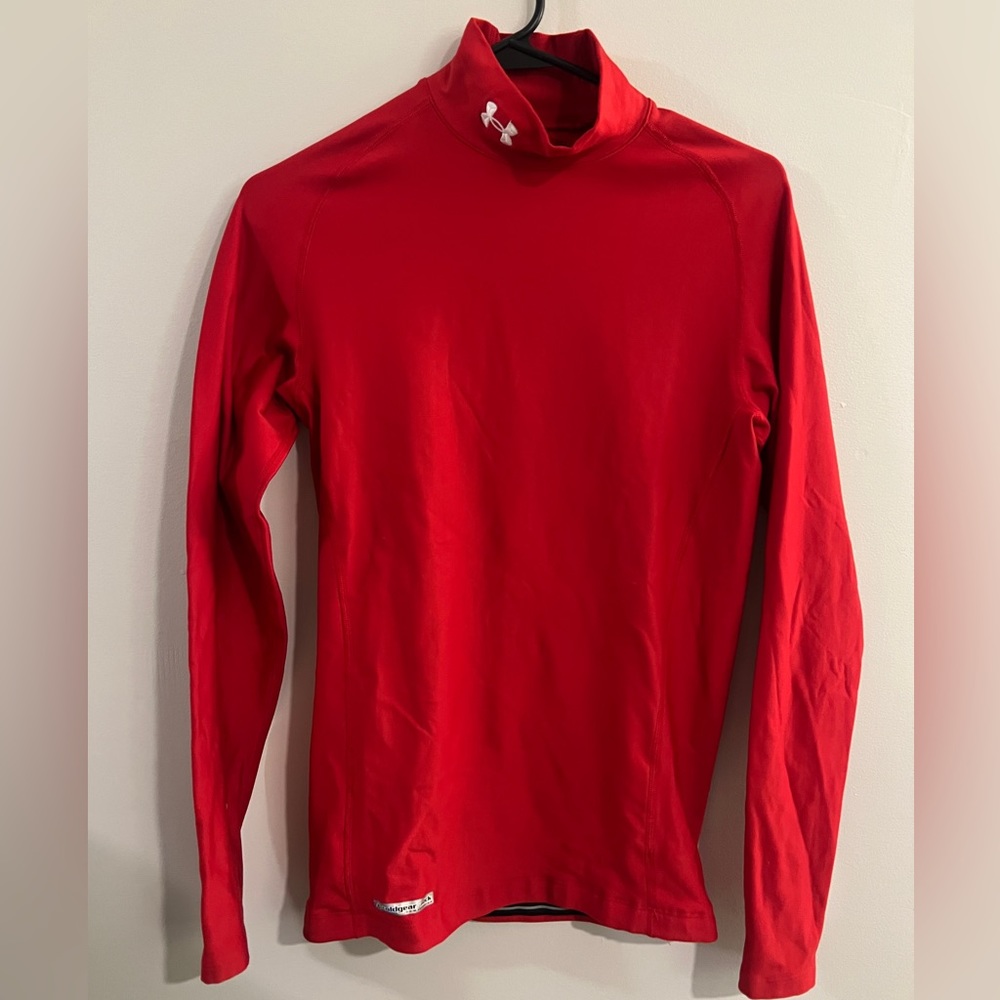 Under Armour Cold Gear Mock Compression Red